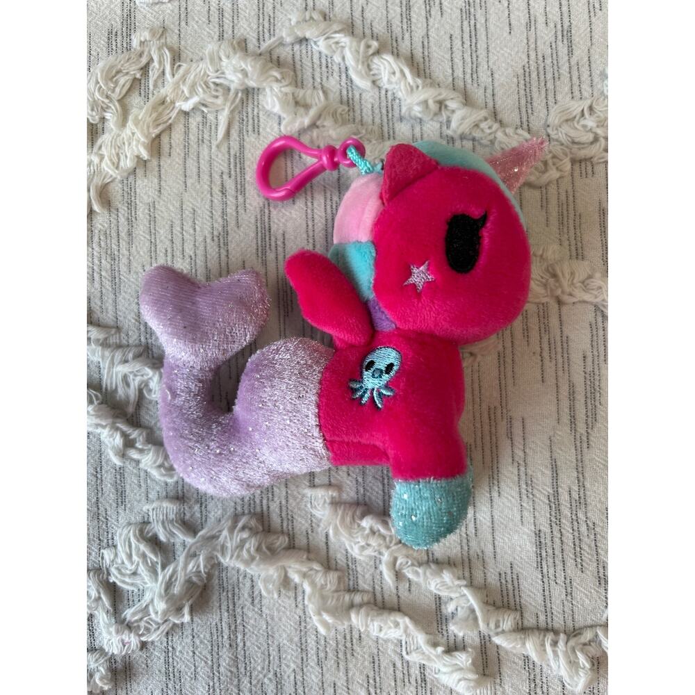 tokidoki Mermicorno Series 2 Plush 4.5" Clip OCTAVIA Neon Star Mermaid Unicorn